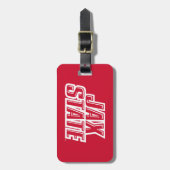 Jacksonville State University JAX STATE Logo Bagagelabel (Voorkant verticaal)