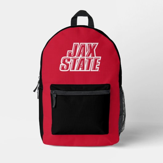 Jacksonville State University JAX STATE Logo Bedrukte Rugzak (Voorkant)