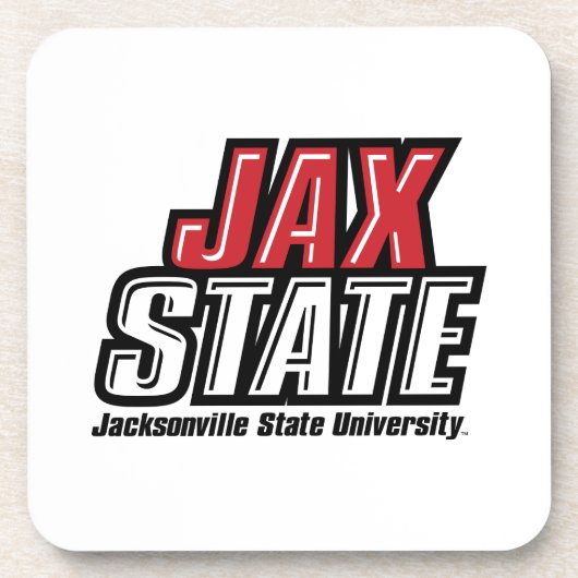 Jacksonville State University JAX STATE Logo Bier Onderzetter (Voorkant)