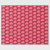 Jacksonville State University JAX STATE Logo Cadeaupapier (Vlak)