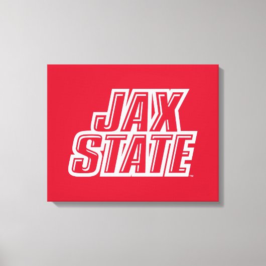 Jacksonville State University JAX STATE Logo Canvas Afdruk (Voorkant)