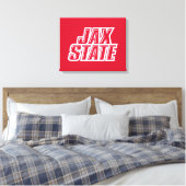 Jacksonville State University JAX STATE Logo Canvas Afdruk (Insitu (Slaapkamer))