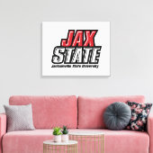 Jacksonville State University JAX STATE Logo Canvas Afdruk (Insitu (Woonkamer))