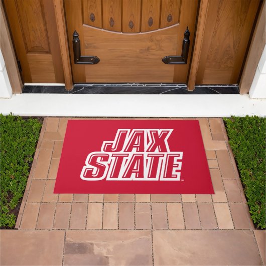 Jacksonville State University JAX STATE Logo Deurmat (Buiten)