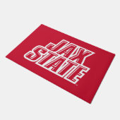 Jacksonville State University JAX STATE Logo Deurmat (Schuin)