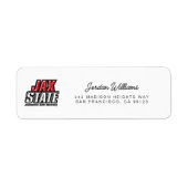 Jacksonville State University JAX STATE Logo Etiket (Voorkant)