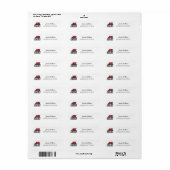 Jacksonville State University JAX STATE Logo Etiket (Full Sheet)