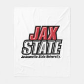 Jacksonville State University JAX STATE Logo Fleece Deken (Voorkant)