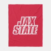 Jacksonville State University JAX STATE Logo Fleece Deken (Voorkant)