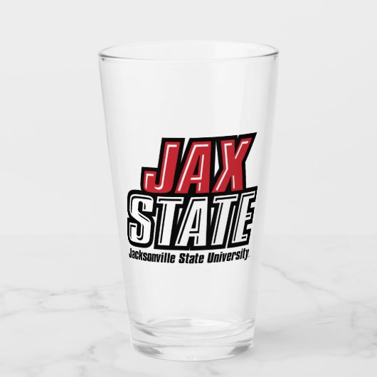 Jacksonville State University JAX STATE Logo Glas (Voorkant)