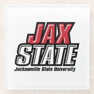 Jacksonville State University JAX STATE Logo Glazen Onderzetter