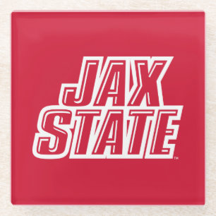 Jacksonville State University JAX STATE Logo Glazen Onderzetter