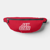 Jacksonville State University JAX STATE Logo Heuptasje (Liggend)