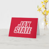 Jacksonville State University JAX STATE Logo Kaart (Gele Bloem)