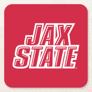 Jacksonville State University JAX STATE Logo Kartonnen Onderzetters