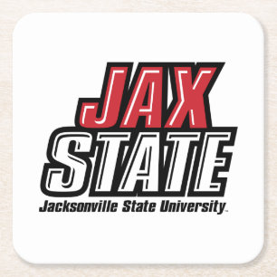 Jacksonville State University JAX STATE Logo Kartonnen Onderzetters
