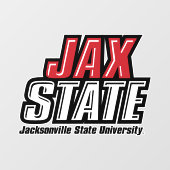 Jacksonville State University JAX STATE Logo Raamsticker (Vel)