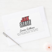 Jacksonville State University JAX STATE Logo Rechthoekige Sticker (Envelop)