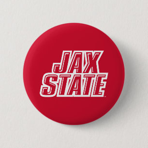 Jacksonville State University JAX STATE Logo Ronde Button 5,7 Cm
