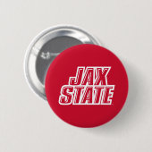 Jacksonville State University JAX STATE Logo Ronde Button 5,7 Cm (Voorkant /achterkant)