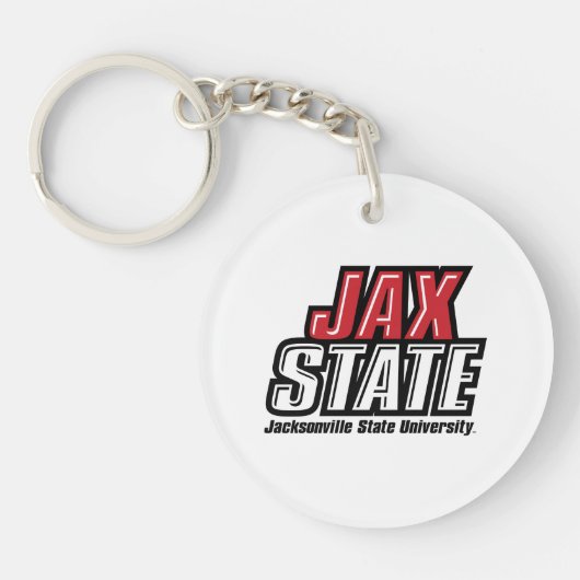 Jacksonville State University JAX STATE Logo Sleutelhanger (Voorkant)