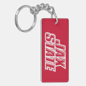 Jacksonville State University JAX STATE Logo Sleutelhanger (Voorkant Links)