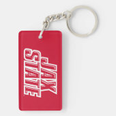 Jacksonville State University JAX STATE Logo Sleutelhanger (achterkant)