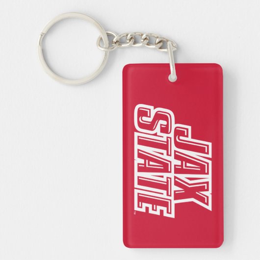 Jacksonville State University JAX STATE Logo Sleutelhanger (Voorkant)