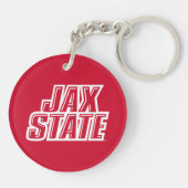 Jacksonville State University JAX STATE Logo Sleutelhanger (Achterkant)