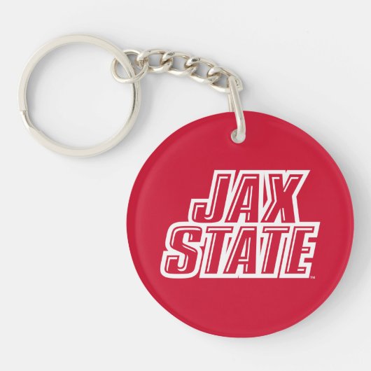 Jacksonville State University JAX STATE Logo Sleutelhanger (Voorkant)