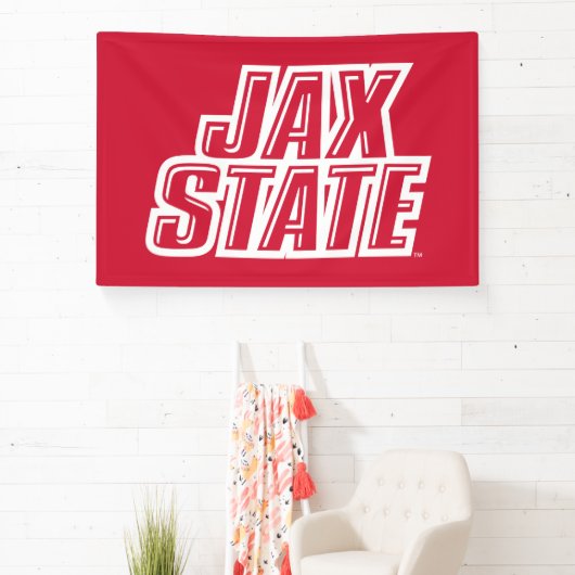 Jacksonville State University JAX STATE Logo Spandoek (Insitu)