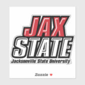 Jacksonville State University JAX STATE Logo Sticker (Vel)