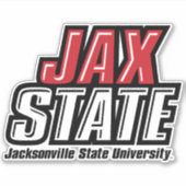 Jacksonville State University JAX STATE Logo Sticker (Voorkant)