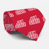 Jacksonville State University JAX STATE Logo Stropdas (Opgerold)