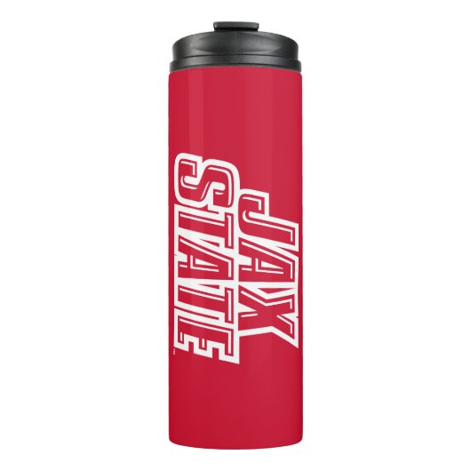 Jacksonville State University JAX STATE Logo Thermosbeker (Voorkant)