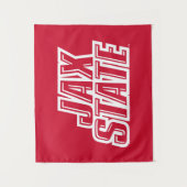 Jacksonville State University JAX STATE Logo Wandkleed (Voorkant)