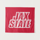 Jacksonville State University JAX STATE Logo Wandkleed (Voorkant (horizontaal))