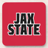 Jacksonville State University JAX STATE Vetgedrukt Bier Onderzetter (Voorkant)