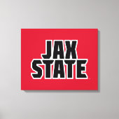 Jacksonville State University JAX STATE Vetgedrukt Canvas Afdruk (Voorkant)