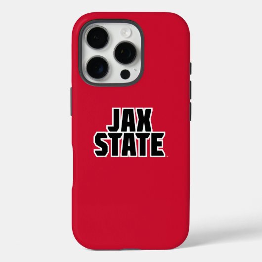 Jacksonville State University JAX STATE Vetgedrukt Case-Mate iPhone Case (Achterkant)