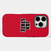 Jacksonville State University JAX STATE Vetgedrukt Case-Mate iPhone Case (Achterkant (horizontaal))
