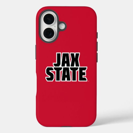 Jacksonville State University JAX STATE Vetgedrukt Case-Mate iPhone Case (Achterkant)