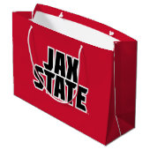 Jacksonville State University JAX STATE Vetgedrukt Groot Cadeauzakje (Achterkant Gekanteld)