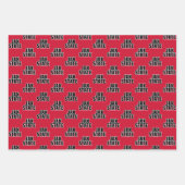 Jacksonville State University JAX STATE Vetgedrukt Inpakpapier Vel (Voorkant 3)