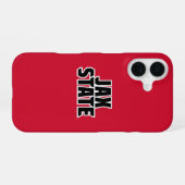 Jacksonville State University JAX STATE Vetgedrukt iPhone 16 Hoesje (Achterkant horizontaal)
