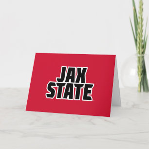 Jacksonville State University JAX STATE Vetgedrukt Kaart