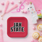 Jacksonville State University JAX STATE Vetgedrukt Papieren Bordje (Feest)
