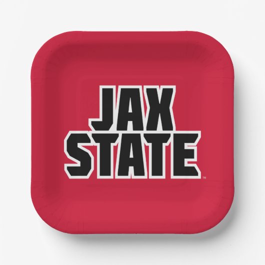 Jacksonville State University JAX STATE Vetgedrukt Papieren Bordje (Voorkant)