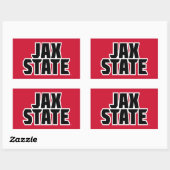 Jacksonville State University JAX STATE Vetgedrukt Rechthoekige Sticker (Vel)