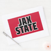 Jacksonville State University JAX STATE Vetgedrukt Rechthoekige Sticker (Envelop)